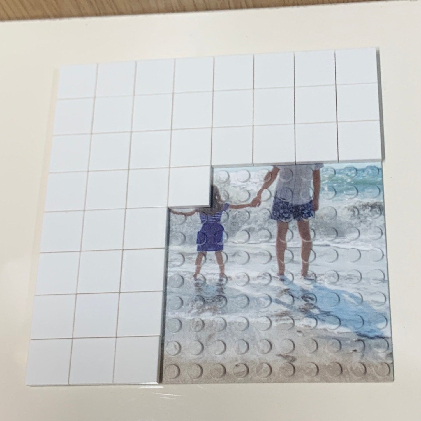 Personalized Photo Tile Organizer, PhotoTiles, Comes with a Brick Separator - Compatible with Lego bricks