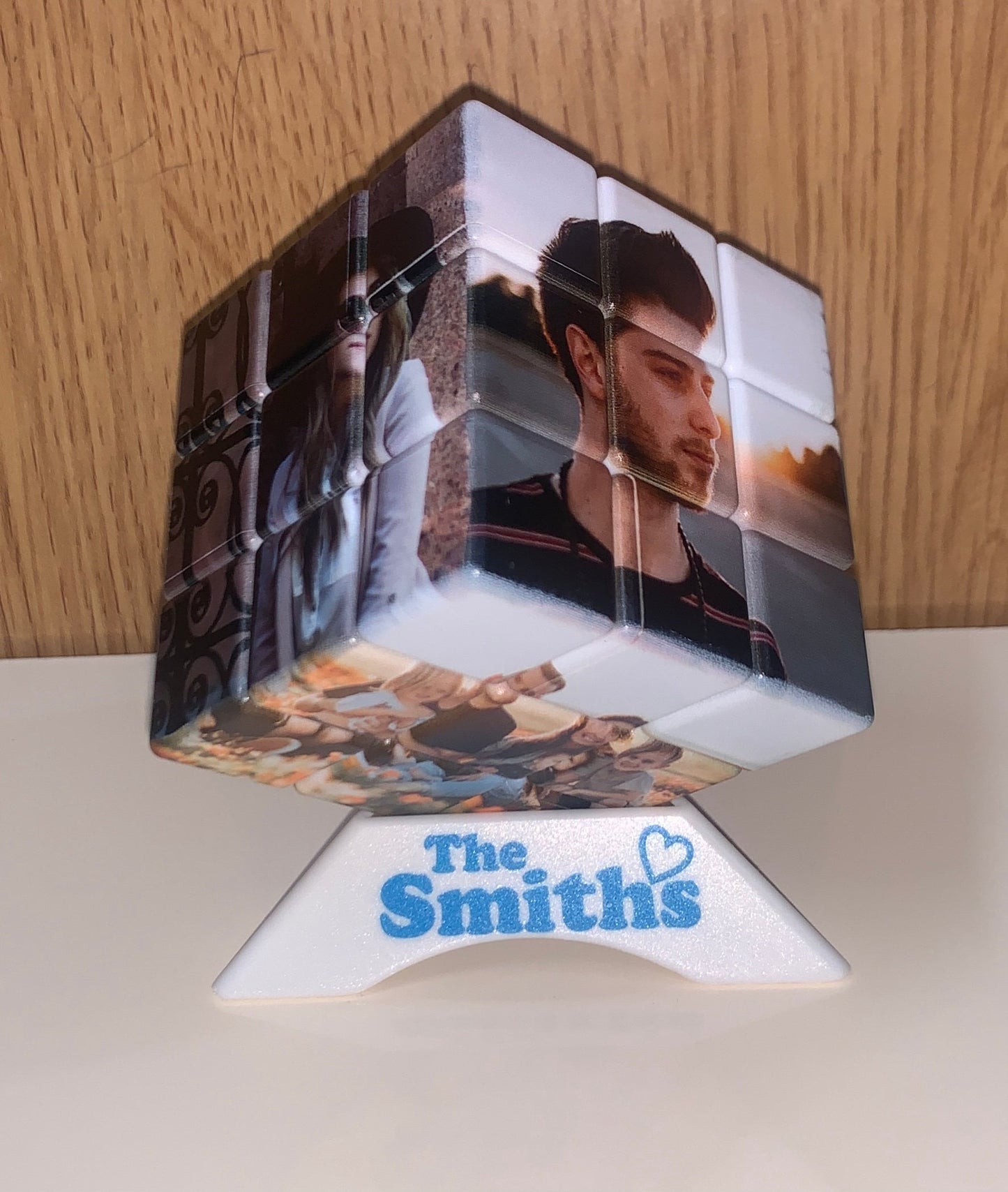 5.7x5.7cm Personalized Photo Cube with Personalized Stand , Add up to 6 Photos, Perfect Gift for all Occasions