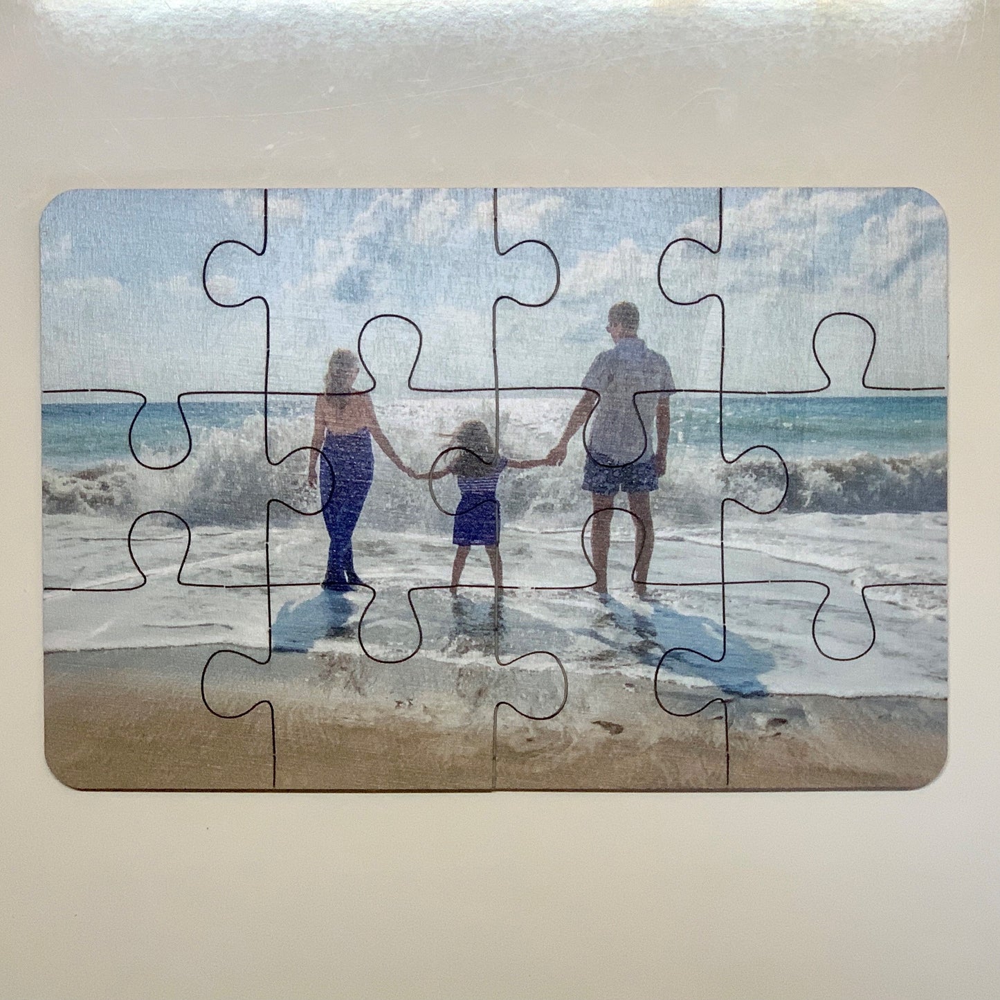 Personalized Wooden Interlocking Picture, Range of Sizes Available, Perfect Gift for any Occasion, 12,30,36,60 or custom interlocking pieces Available