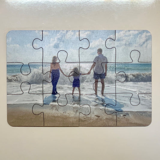 Personalized Wooden Interlocking Picture, Range of Sizes Available, Perfect Gift for any Occasion, 12,30,36,60 or custom interlocking pieces Available