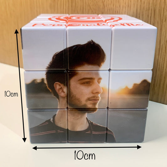 10x10cm Personalized Photo Cube with Personalized Stand , Add up to 6 Photos, Perfect Gift for all Occasions