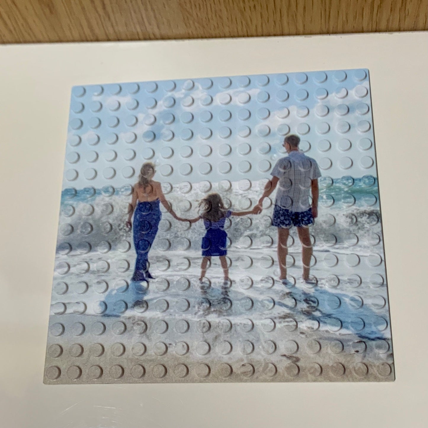 Personalized Photo Tile Organizer, PhotoTiles, Comes with a Brick Separator - Compatible with Lego bricks