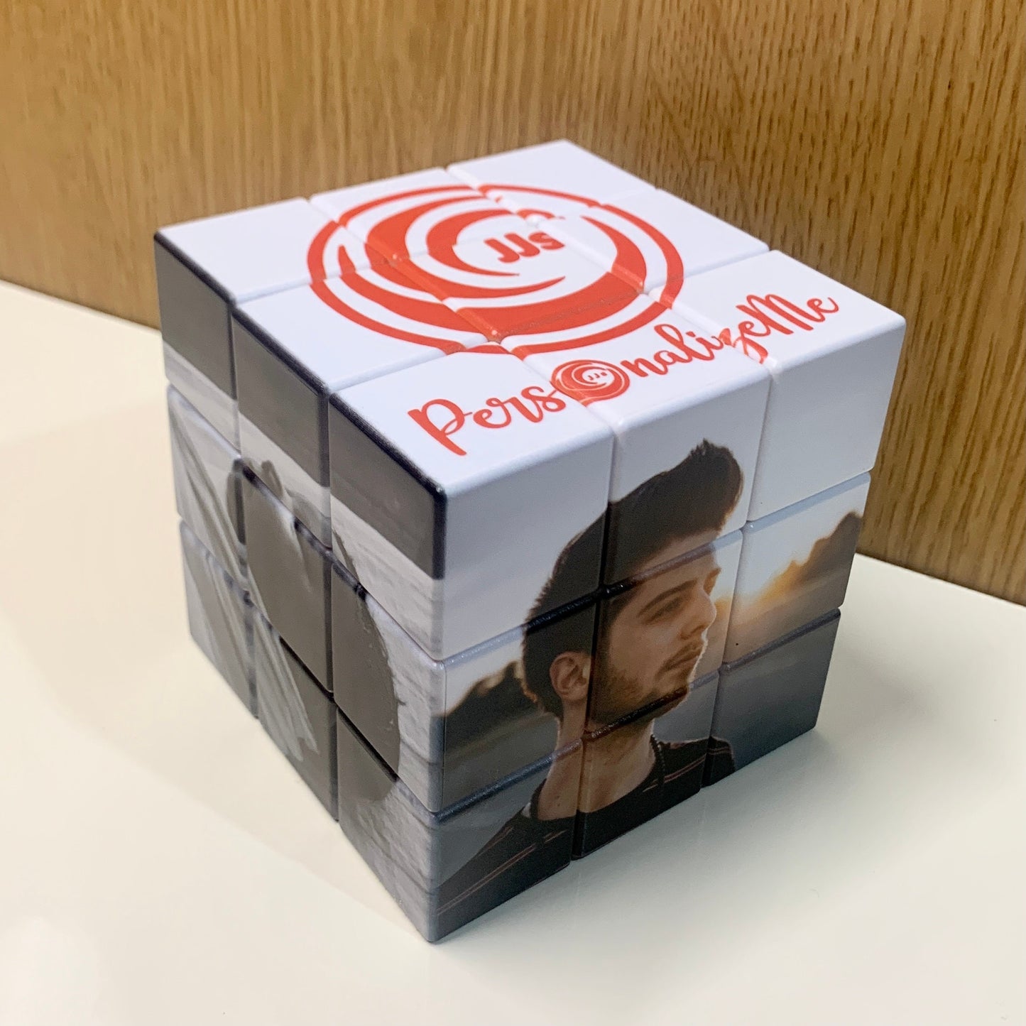 10x10cm Personalized Photo Cube with Personalized Stand , Add up to 6 Photos, Perfect Gift for all Occasions