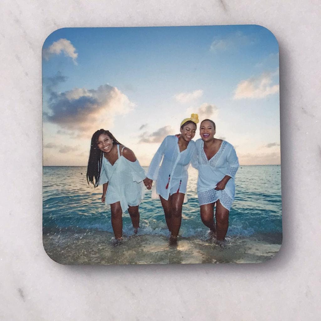 Personalized Coasters, Set of 4 and 6, Add your own photos to make a great gift for any occasion