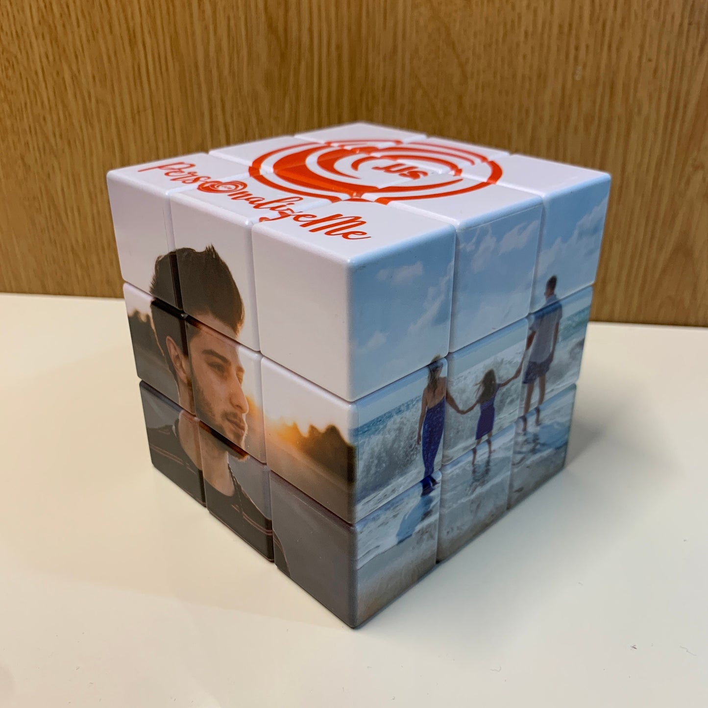 7x7cm Personalized Photo Cube with Personalized Stand , Add up to 6 Photos, Perfect Gift for all Occasions