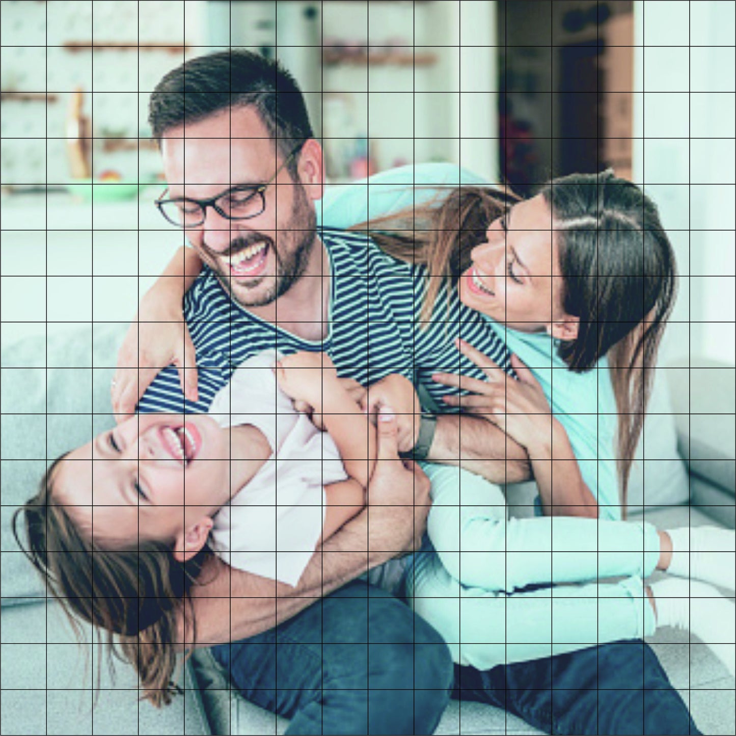 Personalized Photo Tile Organizer, PhotoTiles, Comes with a Brick Separator - Compatible with Lego bricks