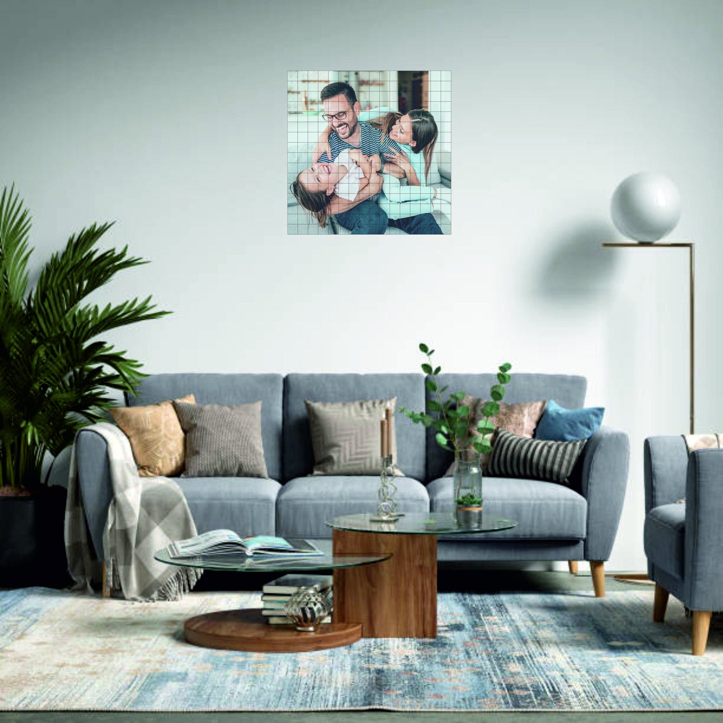 Personalized Photo Tile Organizer, PhotoTiles, Comes with a Brick Separator - Compatible with Lego bricks