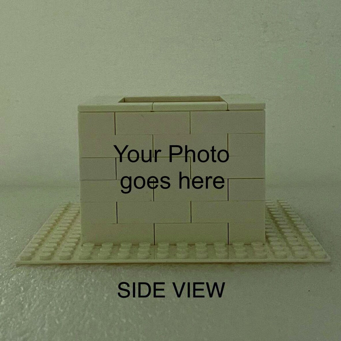Personalized photo building block pen holder, custom photo brick stand , custom pencil holder, Corporate display set, birthday Gift, desk organizer