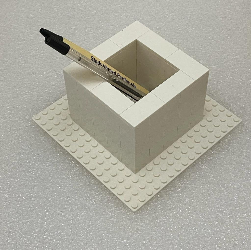 Personalized photo building block pen holder, custom photo brick stand , custom pencil holder, Corporate display set, birthday Gift, desk organizer